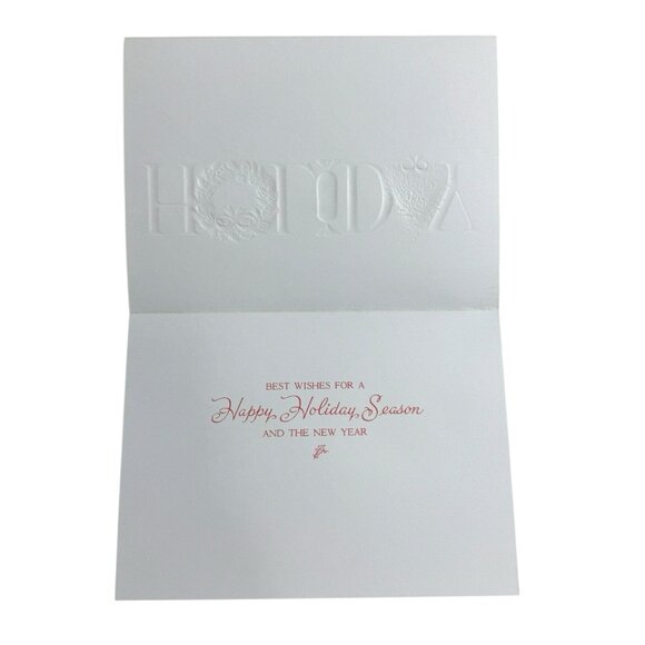 Holiday Greetings Christmas Holiday Card BURGOYNE, INC. Envelopes Set Of 17 VTG - Picture 4 of 9